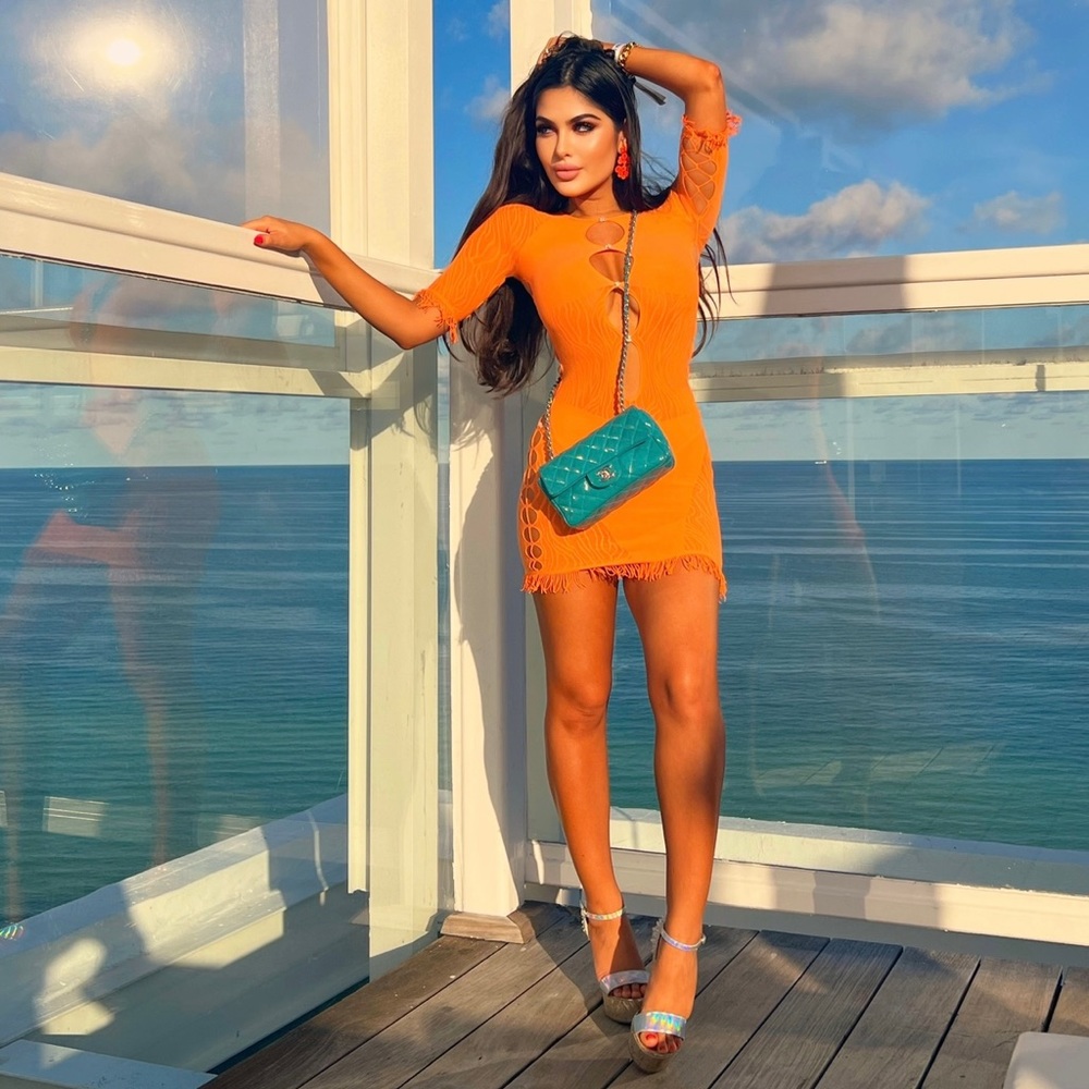 Poster girl dress 🍊 orange